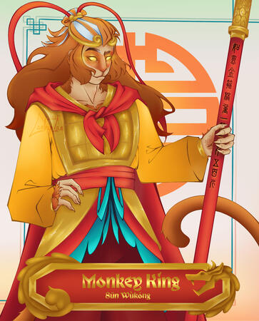 Sun Wukong Postcard